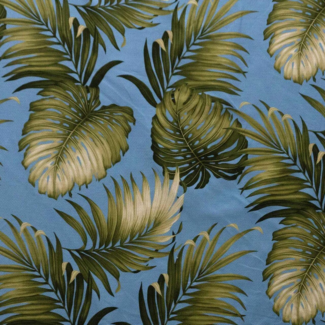 1 Yard Split & Palm Leaves Upholstery Cotton Fabric, 56-58 Inches wide